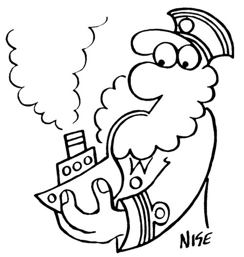 Sailor's pipe is a ship's funnel.