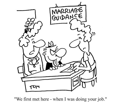 'We first met here - when I was doing your job.'