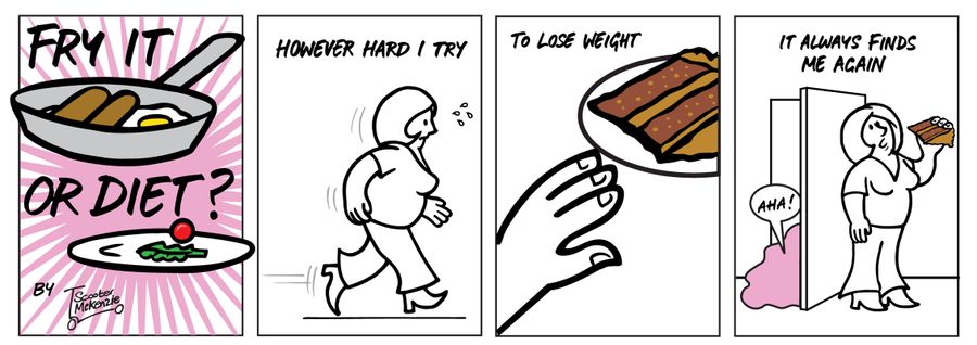 'However hard I try to lose weight, it always finds me again.'