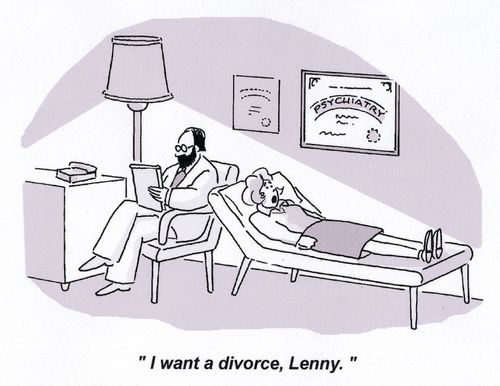 'I want a divorce, Lenny.'