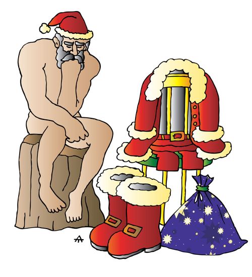 The Thinking Santa