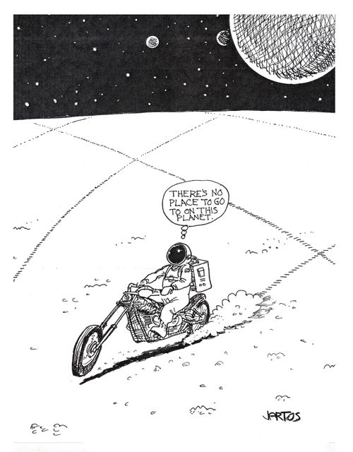'There's no place to go on this planet.'