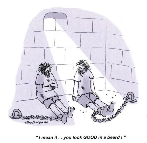 'I mean it... you look good in a beard!'