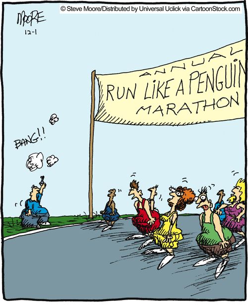 Annual Run Like a Penguin Marathon.