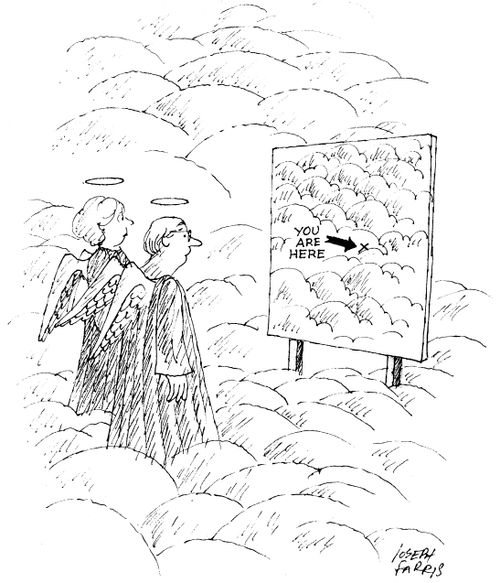 'You are here.'