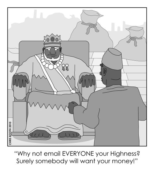 The origins of the Email Money Scam...