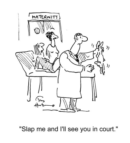 'Slap me and I'll see you in court.'