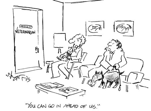 'You can go in ahead of us.'