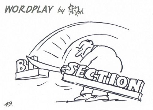 Wordplay: Bisection.