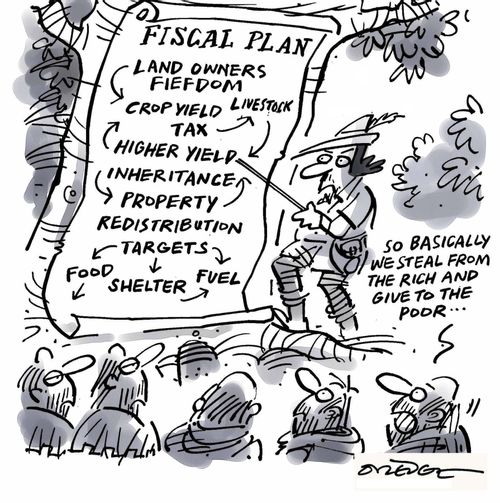 Fiscal Plan: 'So basically we steal from the rich and give to the poor...'