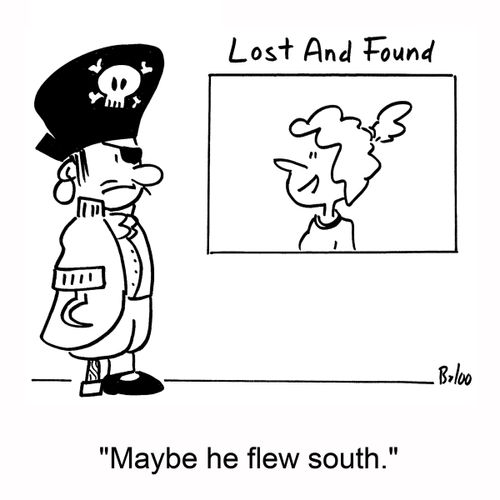 LOST AND FOUND, 'Maybe he flew south.'