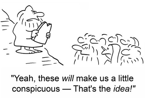 'Yeah, these will make us a little conspicuous -- That's the idea!'