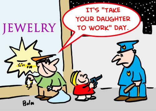 'It's 'Take Your Daughter to Work' Day.'