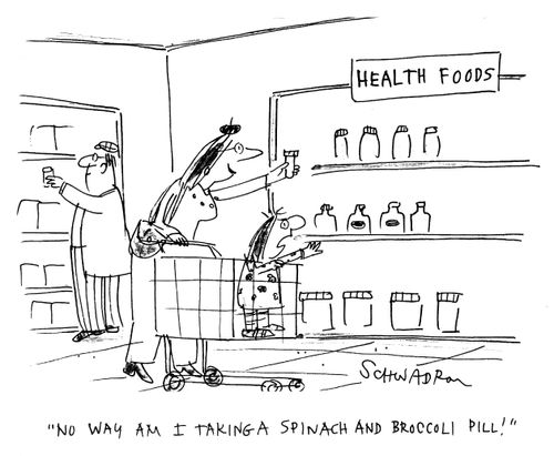 No way am I taking a spinach and broccoli pill.