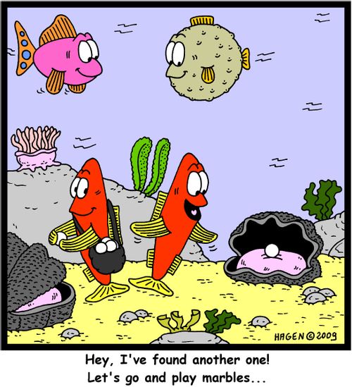'Hey, I've found another one! Let's go and play marbles...'