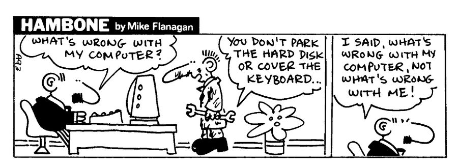 STRIP Hambone: Man's problems an analogy of computer problems