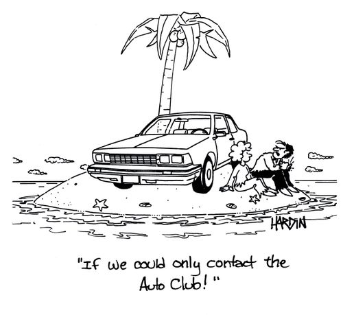 If we could only contact the auto club!