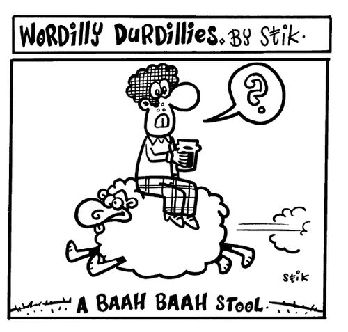 Wordilly Durdillies - A Baah Baah stool