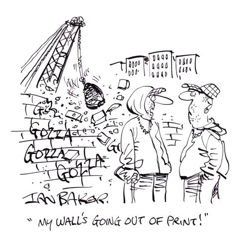 'My wall's going out of print!'