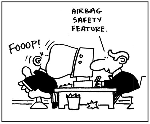 'Airbag safety feature.'
