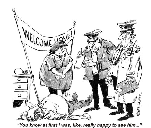 'You know at first I was, like, really happy to see him...'