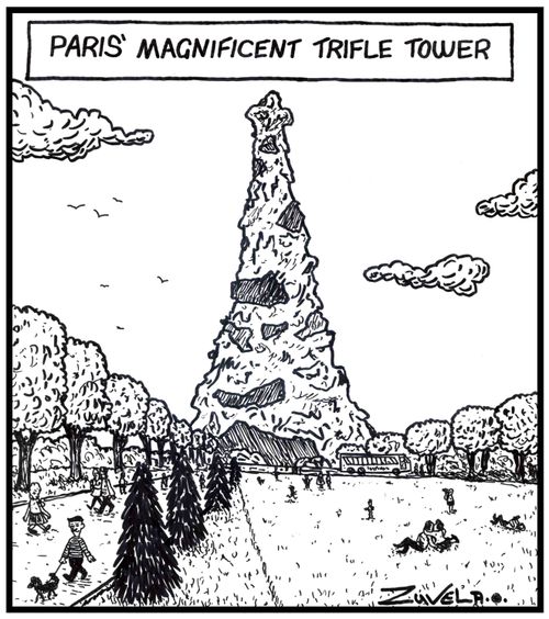 Paris' magnificent Trifle tower. 
