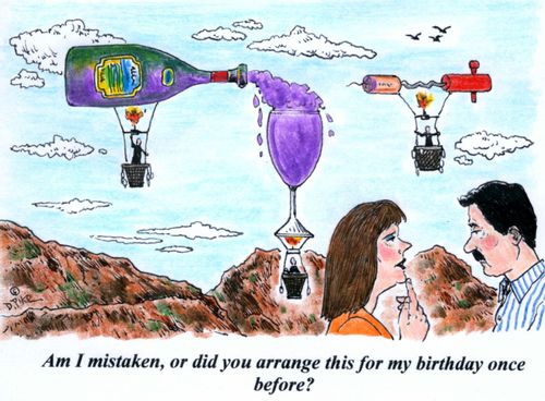 'Am I mistaken, or did you arrange this for my birthday once before?'