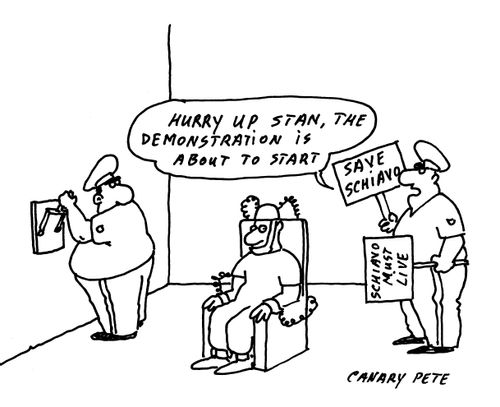 Hurry up Stan, the demonstration is about to start.