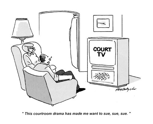 'This courtroom drama has made me want to sue, sue, sue.'