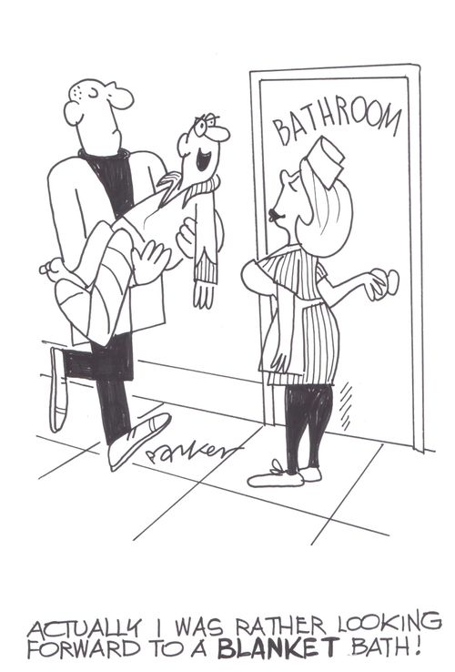 'Actually I was rather looking forward to a BLANKET bath!'