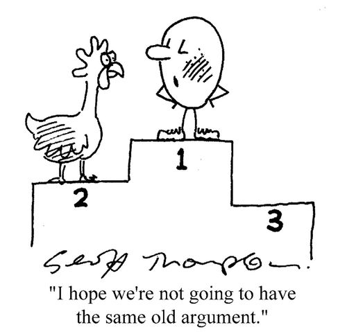 'I hope we're not going to have the same old argument.'