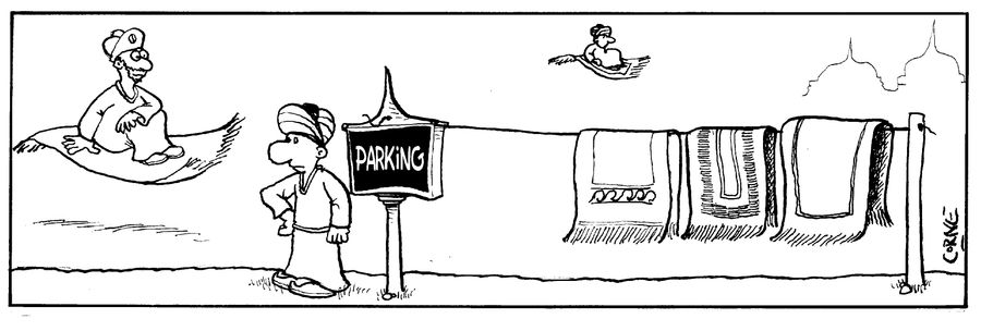 Parking with Flying Carpets