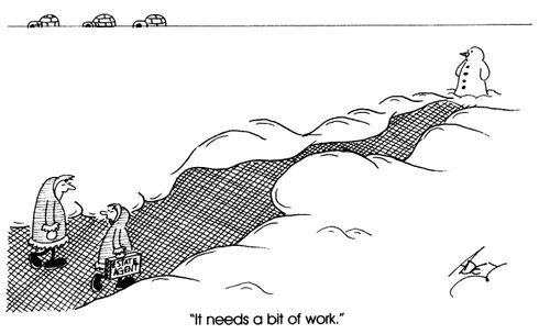"It needs a bit of work."