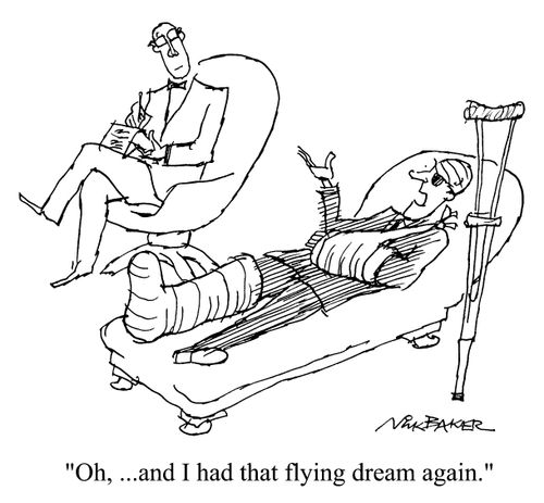"Oh and I had that flying dream again"
