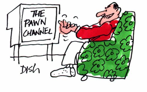 Man getting excited about 'The pawn channel'