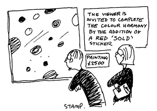 The Viewer Is Invited To Complete The Colour Harmony By The Addition Of A Red 'Sold' Sticker.