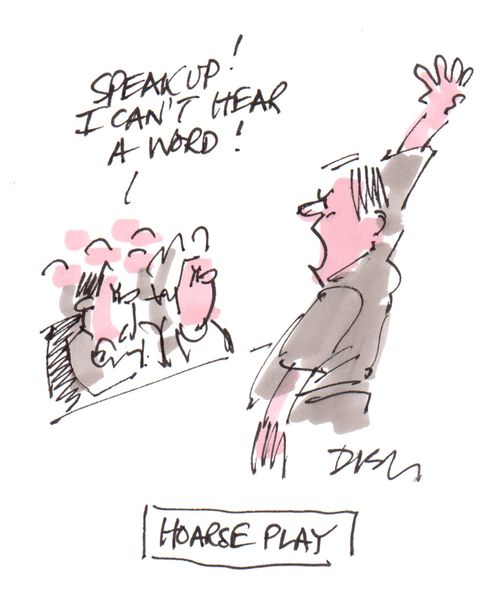 'Hoarse play.'