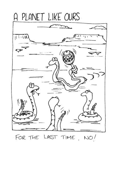 Rattlesnakes telling a snake holding a rattle - "For the last time. No!"