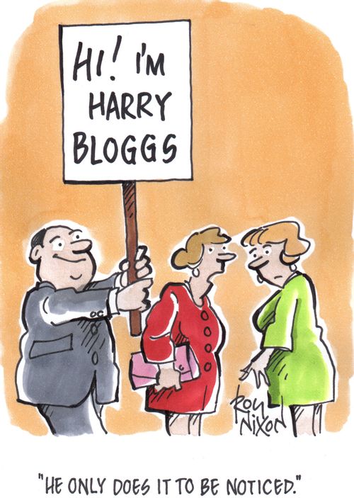 'He only does it to be noticed.'
