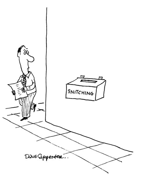 Snitching box.