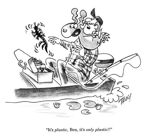 'It's plastic, Ben, it's only plastic!'