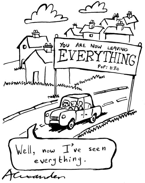 You are now leaving Everything..."Well, now I've seen everything."