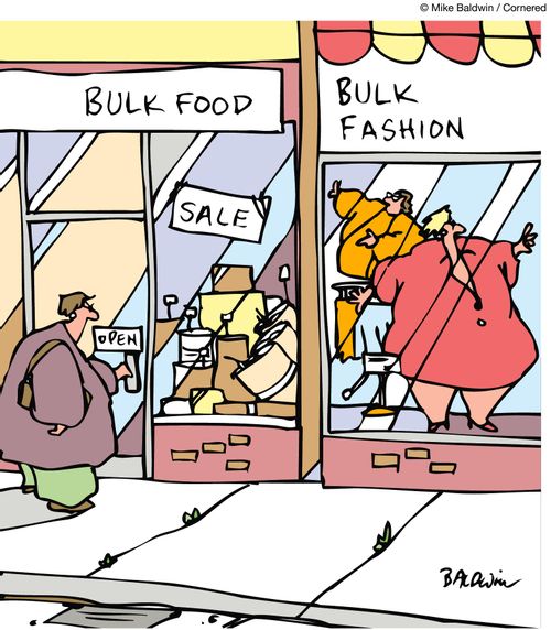 Bulk fashion.