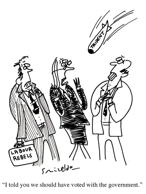 Trident flying towards Labour Rebels: 'I told you we should have voted with the government.'