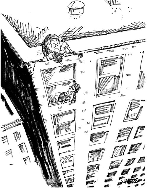 Getting Serenaded In A High Rise.
