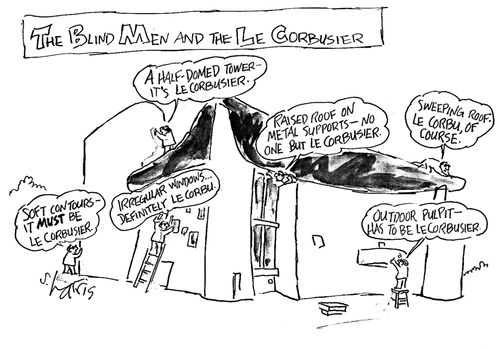 The blind men and the Le Corbusier.