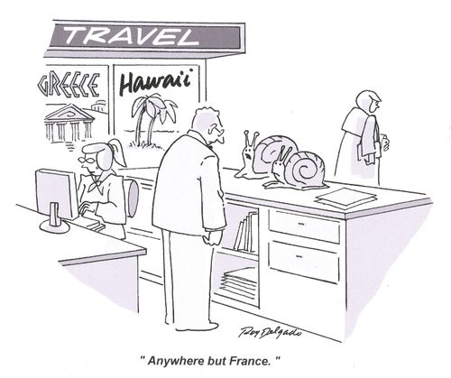 'Anywhere but France.'