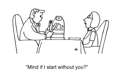 'Mind if I start without you?'