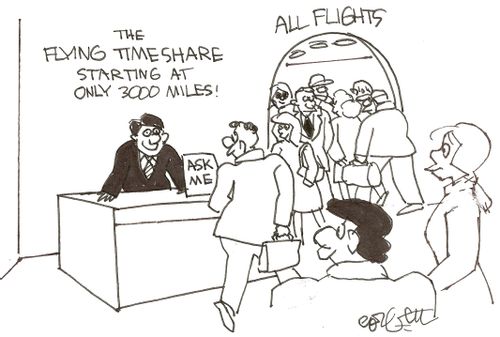 The Flying Timeshare,,,starting at only 3000 miles: 'Ask me,'