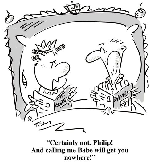 'Certainly not, Philip! And calling me Babe will get you nowhere!'